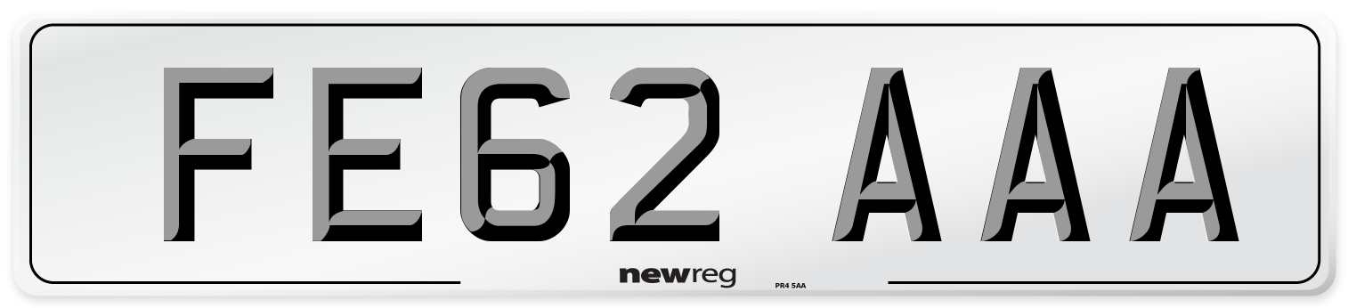 FE62 AAA Number Plate from New Reg